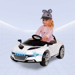 "Luxury Kids Electric Ride-On Car with Remote Control 12V - Sleek and Stylish Design" (WHITE)