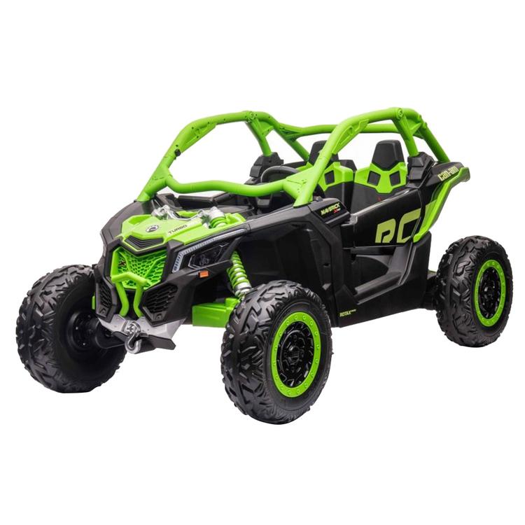 12V Can~Am Maverick 2 Seater Kids Ride on Buggy with Leather Seat with RC Control