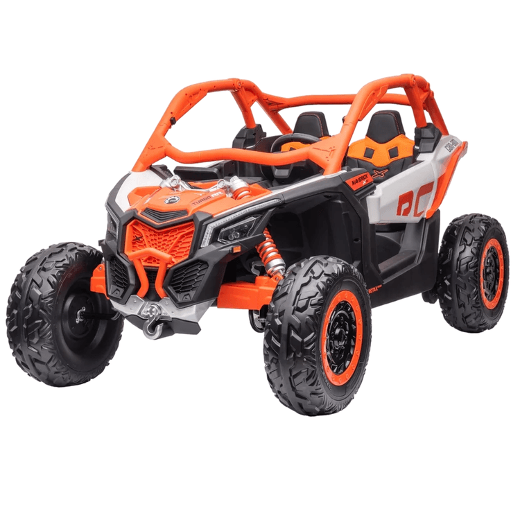 12V Can~Am Maverick 2 Seater Kids Ride on Buggy with Leather Seat with RC Control