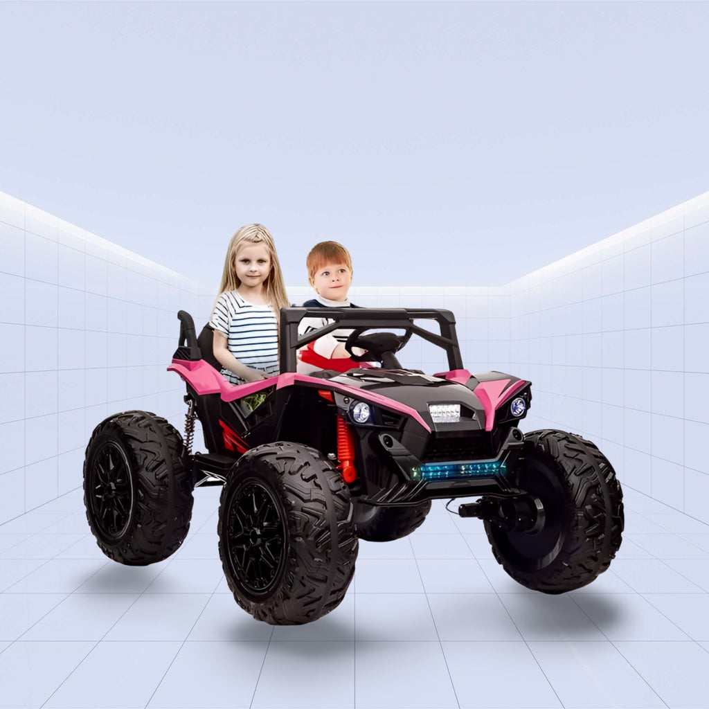 24V-Premium Off-Road Kids Ride-On Jeep – Remote Control and Rugged Style (PINK)