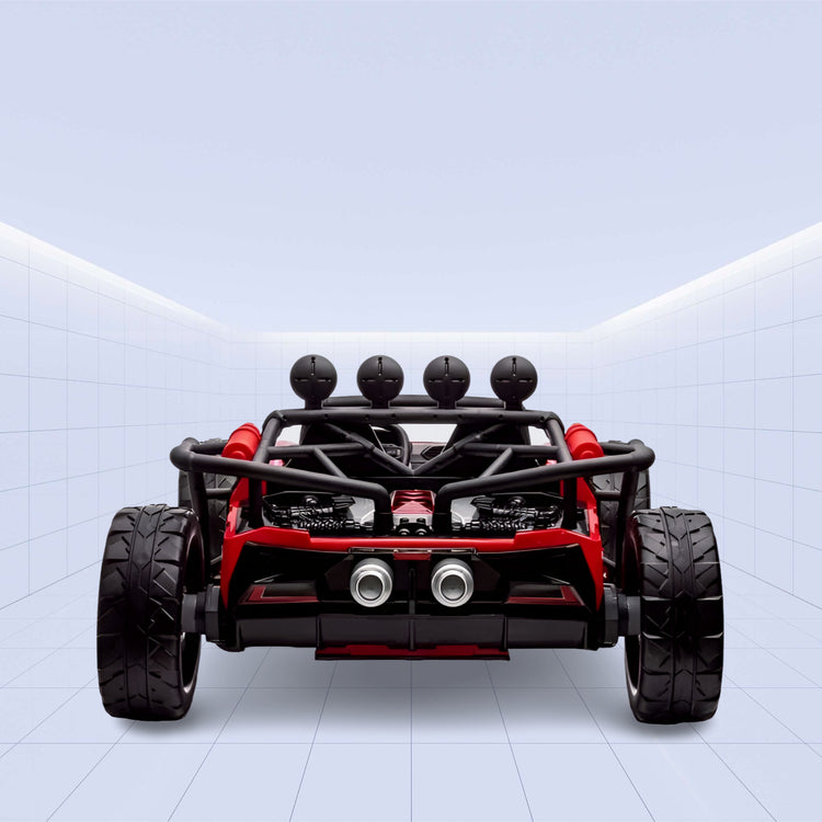 Rugged Power: 2-Seater 24V UTV Electric Car for Kids (RED)