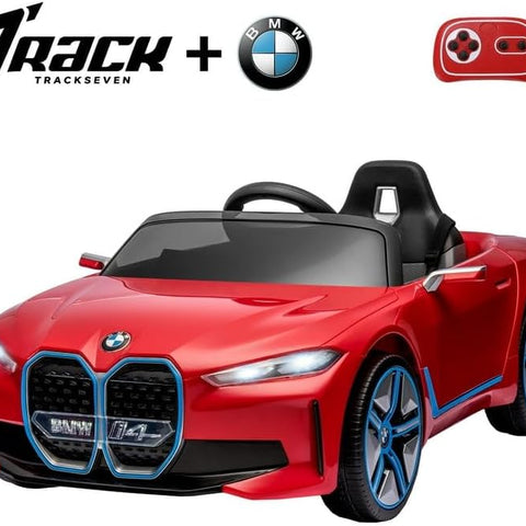 Licensed BMW i4 12V Childrens Ride-on Car Red