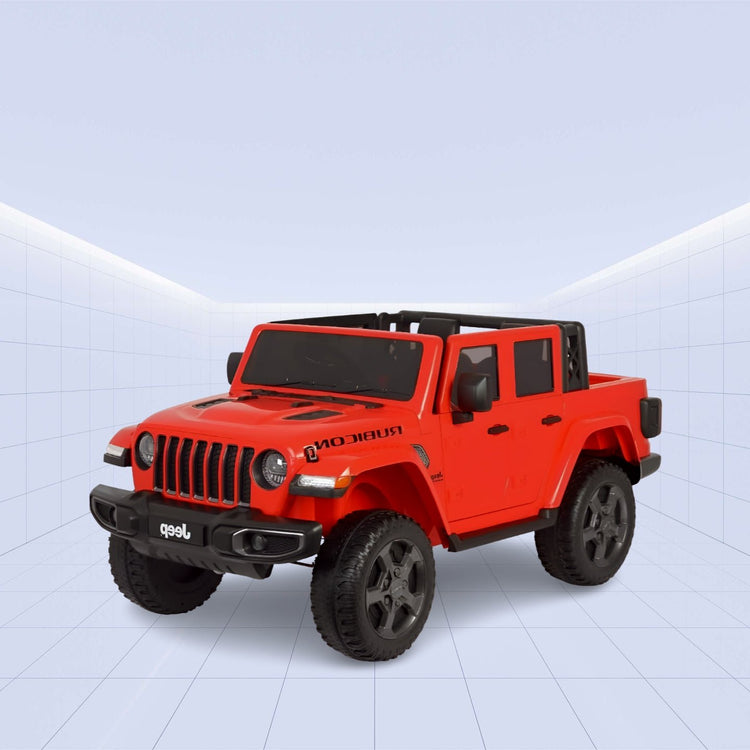 "Licensed Jeep Ride-On SUV for Kids – Realistic Design with Premium Features" 12V (RED)