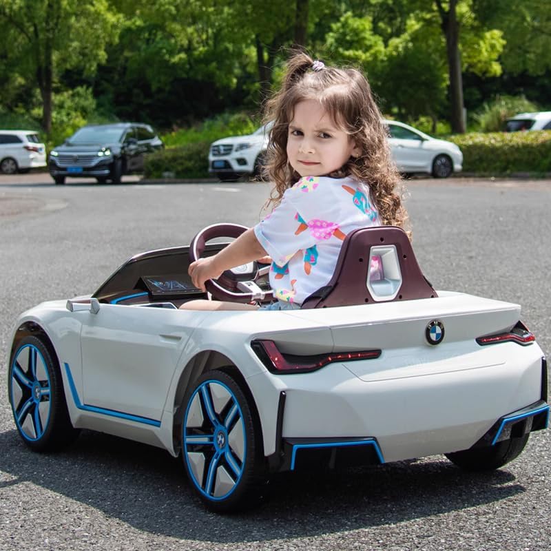 Licensed BMW i4 12V Childrens Ride-on Car White