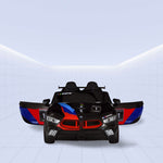 "Dynamic 24V Racing Ride-On Car with Dual Motor, Leather Seats & Remote Control"(BLACK)