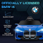 Licensed BMW i4 12V Childrens Ride-on Car Blue