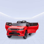 Realistic 12V Land Rover Discovery Ride-On Car for Kids – Parental Remote and Stylish  Finish (RED)