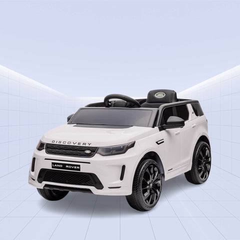 Realistic 12V Land Rover Discovery Ride-On Car for Kids – Parental Remote and Stylish  Finish (WHITE)