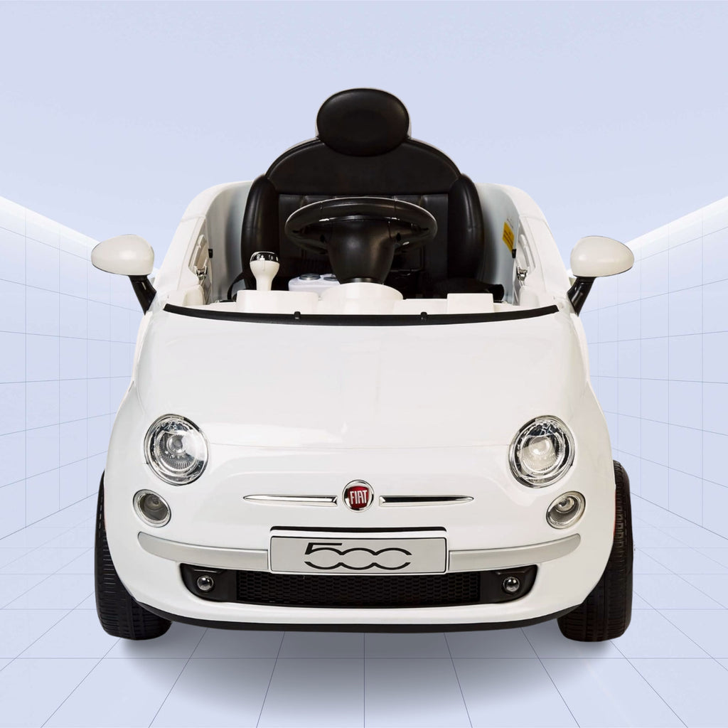 "Fiat 500 Licensed Ride-On Car – Stylish and Fun for Kids 12V (WHITE)