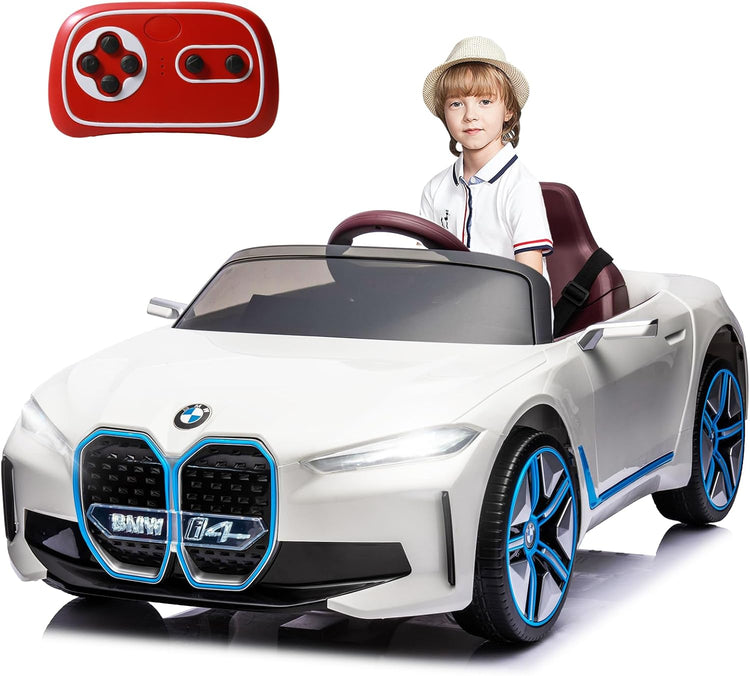 Licensed BMW i4 12V Childrens Ride-on Car White