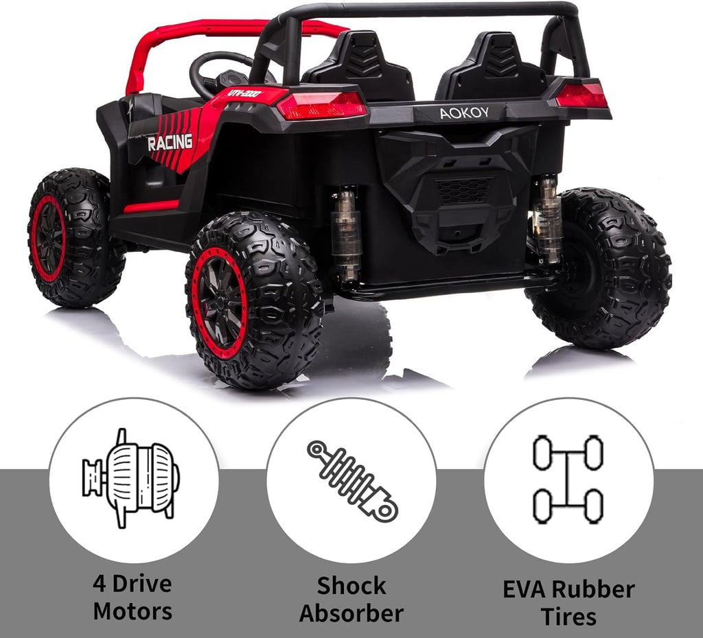 12V 4x4 Sport Edition 2 Seater Beach Buggy/UTV Style Kids Electric Ride On Jeep