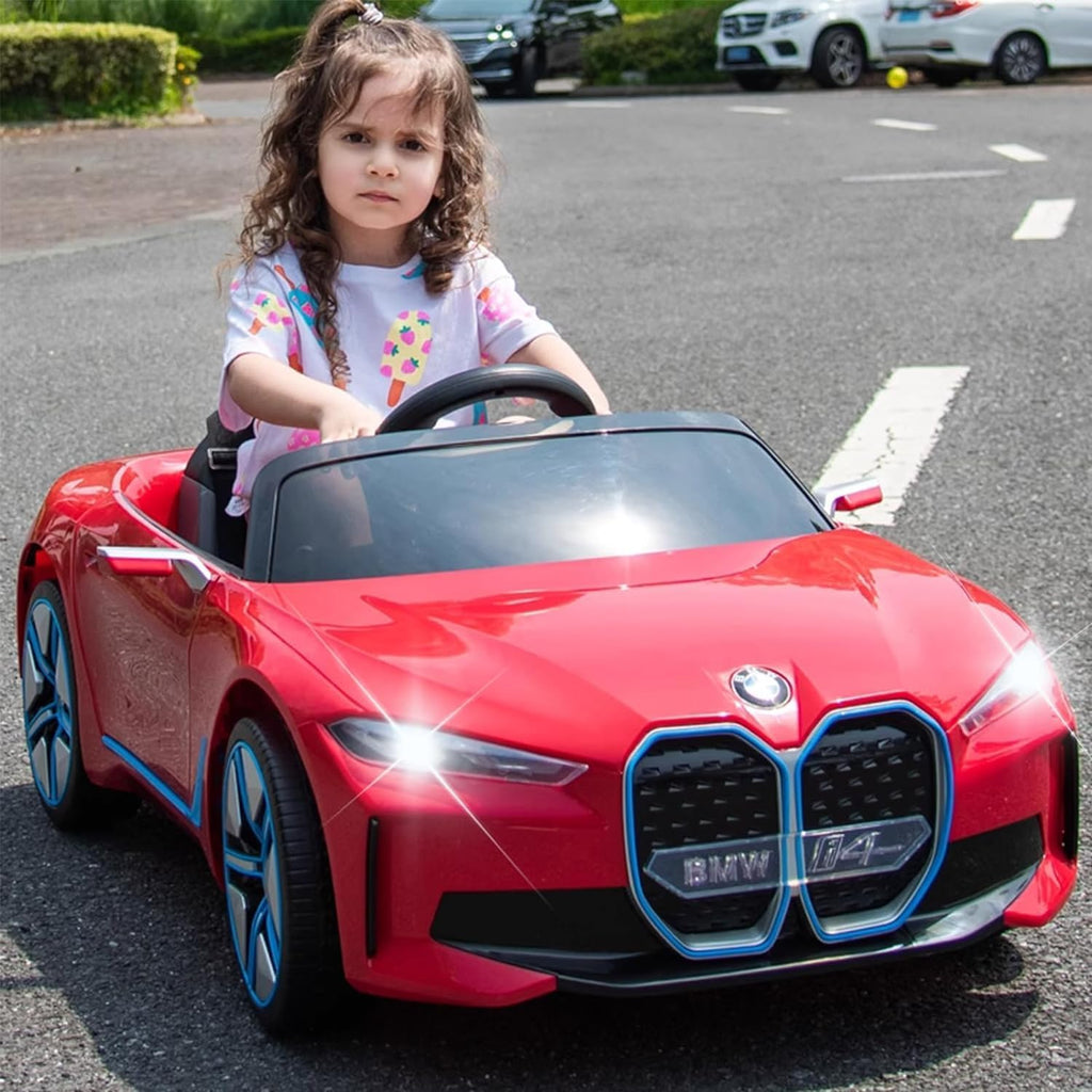 Licensed BMW i4 12V Childrens Ride-on Car Red