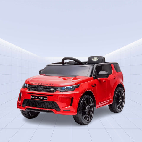 Realistic 12V Land Rover Discovery Ride-On Car for Kids – Parental Remote and Stylish  Finish (RED)