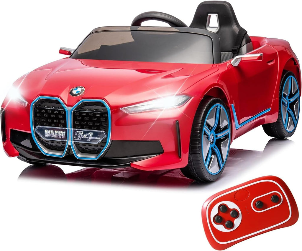 Licensed BMW i4 12V Childrens Ride-on Car Red