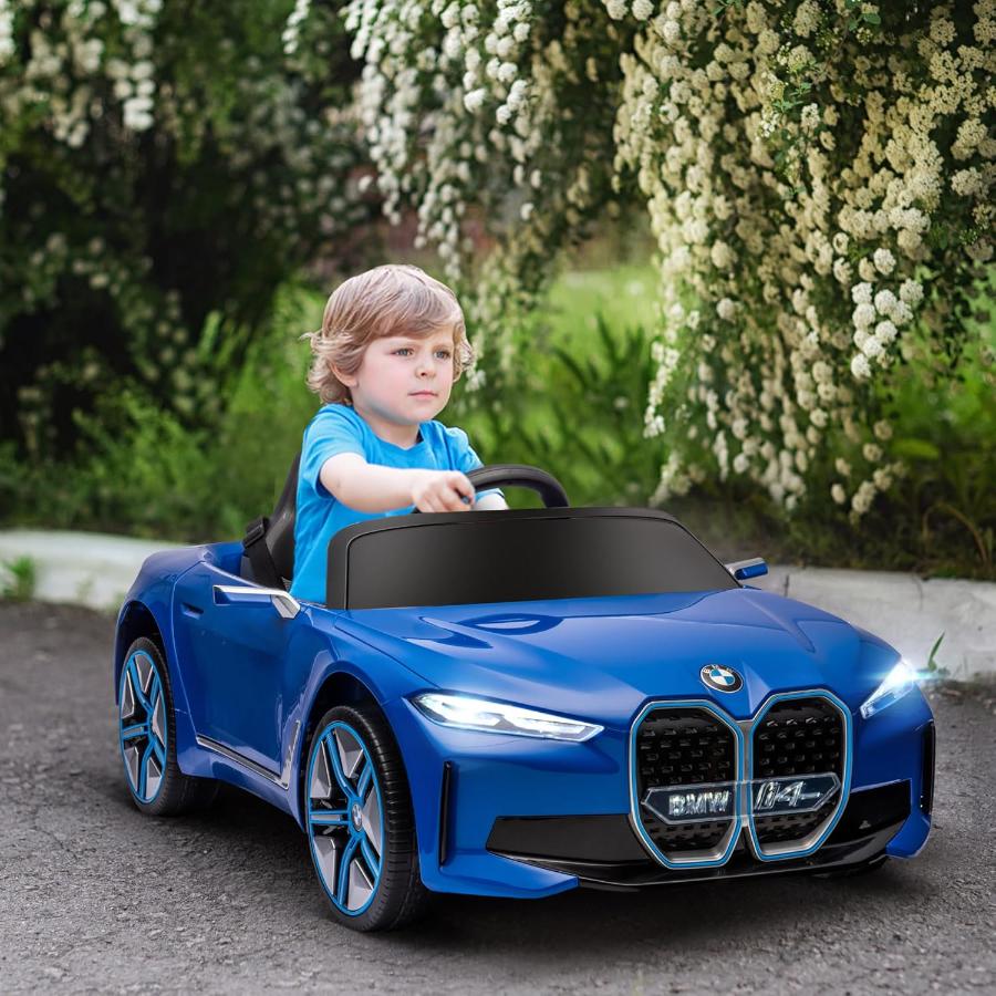 Licensed BMW i4 12V Childrens Ride-on Car Blue