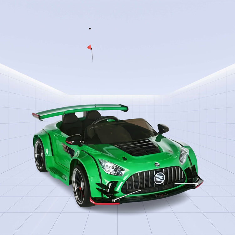 Sleek & Sporty Kids’ Car – Drive Like a Champion! (GREEN)