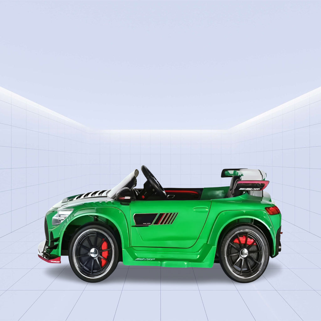 Sleek & Sporty Kids’ Car – Drive Like a Champion! (GREEN)