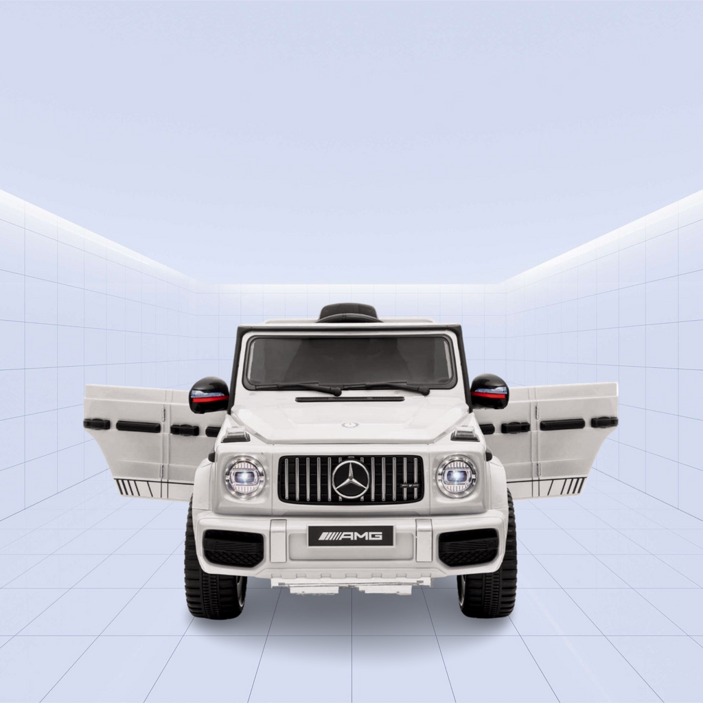 Licensed Mercedes Benz G63 12V Childrens Ride-on Car White