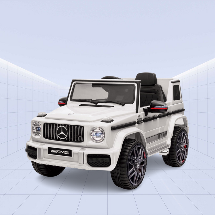 Licensed Mercedes Benz G63 12V Childrens Ride-on Car White