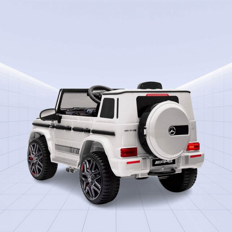 Licensed Mercedes Benz G63 12V Childrens Ride-on Car White