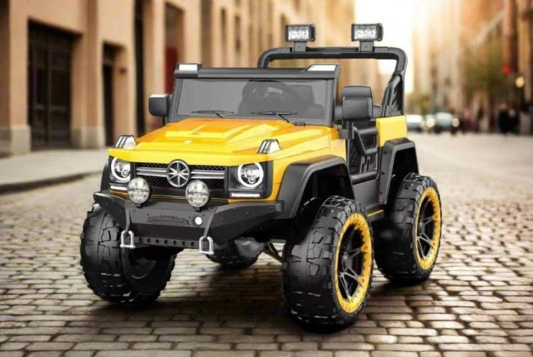 12V High Quality 2 Seater Electric Car Kids Off Road Big Battery Children Baby Toy Car Ride On Car For Kids(YELLOW)