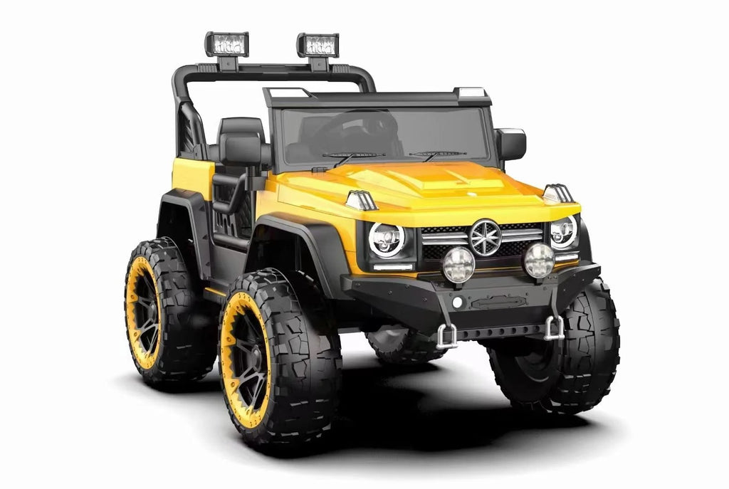 12V High Quality 2 Seater Electric Car Kids Off Road Big Battery Children Baby Toy Car Ride On Car For Kids(YELLOW)