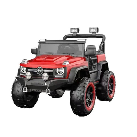 12V High Quality 2 Seater Electric Car Kids Off Road Big Battery Children Baby Toy Car Ride On Car For Kids (RED)