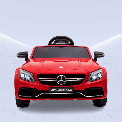 12V Mercedes-Benz AMG C63 Coupe Ride on Car For Kids (RED)