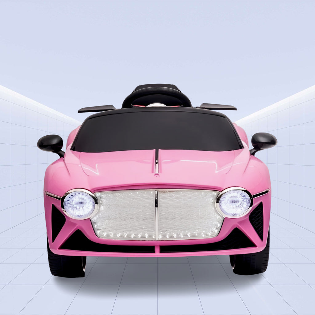 "Luxury 12V Electric Ride-On Sports Car for Kids with Remote Control"(PINK)