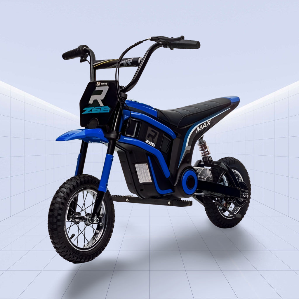 High Performance 24V Electric Kids Motorcycle - Off-Road Adventure Bike (BLUE)