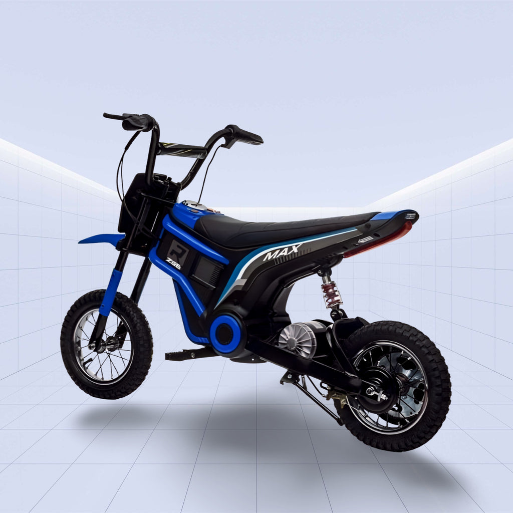 High Performance 24V Electric Kids Motorcycle - Off-Road Adventure Bike (BLUE)