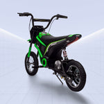 High Performance 24V Electric Kids Motorcycle - Off-Road Adventure Bike (GREEN)