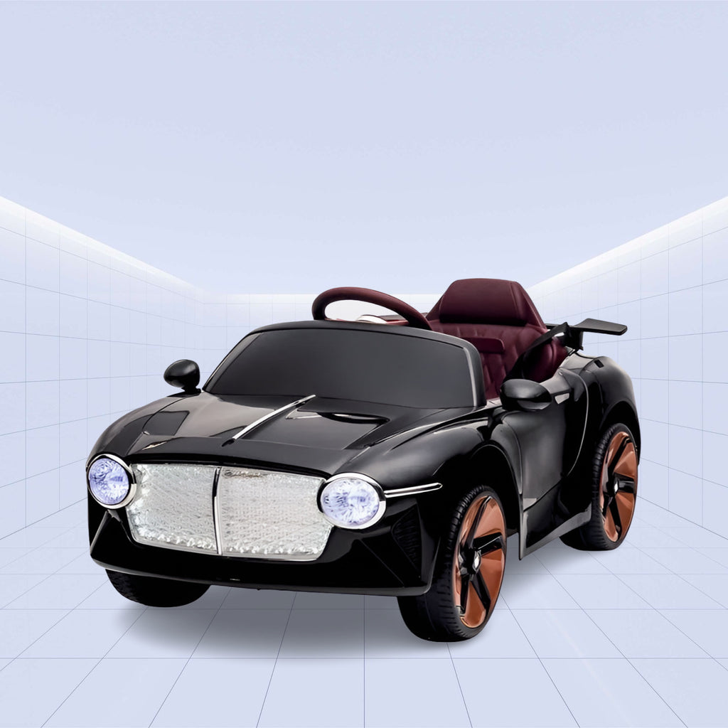 "Luxury 12V Electric Ride-On Sports Car for Kids with Remote Control"(BLACK)