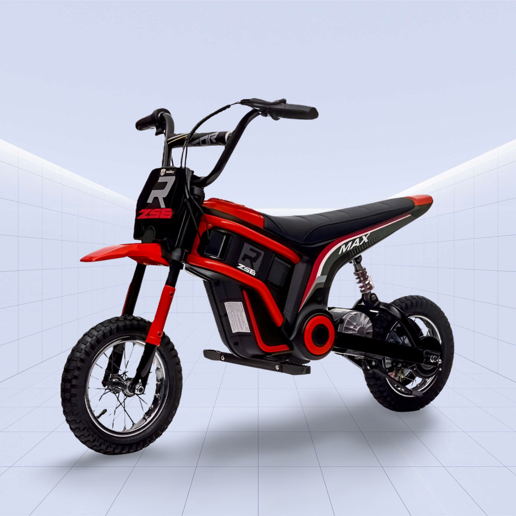 High Performance 24V Electric Kids Motorcycle - Off-Road Adventure Bike (RED)