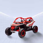 24V Electric Off-Road Ride-On Buggy for Kids - Realistic Can-Am Design (RED)