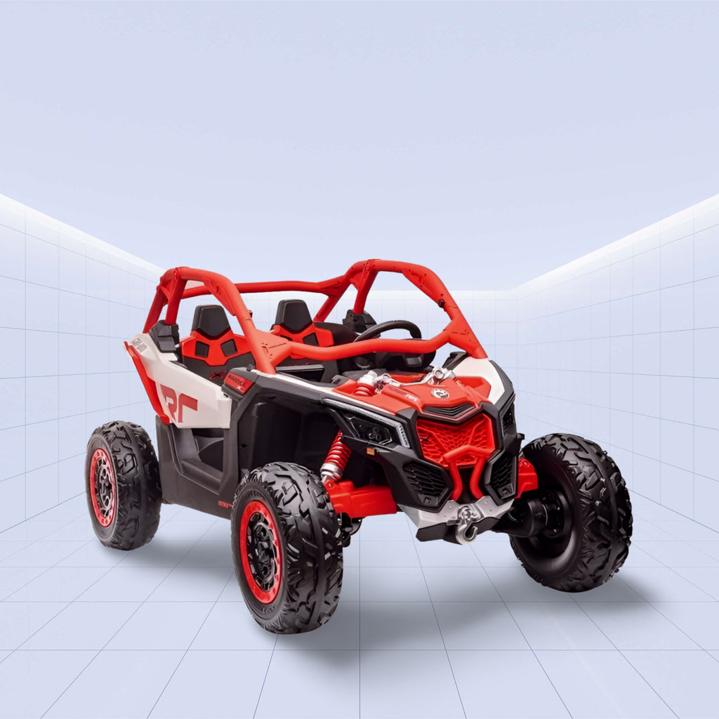 24V Electric Off-Road Ride-On Buggy for Kids - Realistic Can-Am Design (RED)