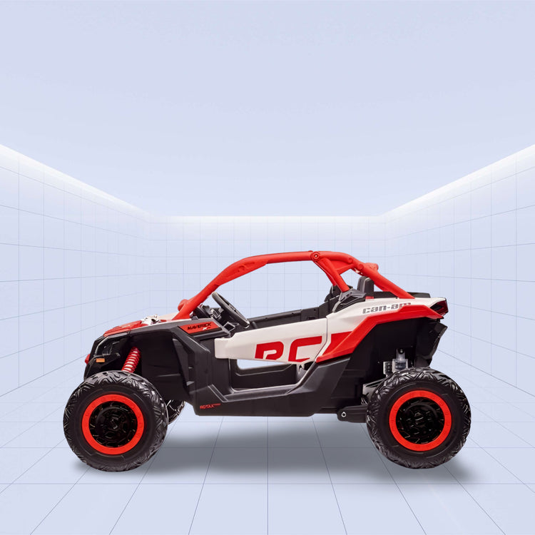 24V Electric Off-Road Ride-On Buggy for Kids - Realistic Can-Am Design (RED)