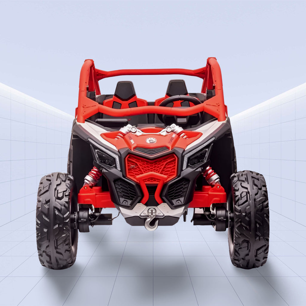 24V Electric Off-Road Ride-On Buggy for Kids - Realistic Can-Am Design (RED)