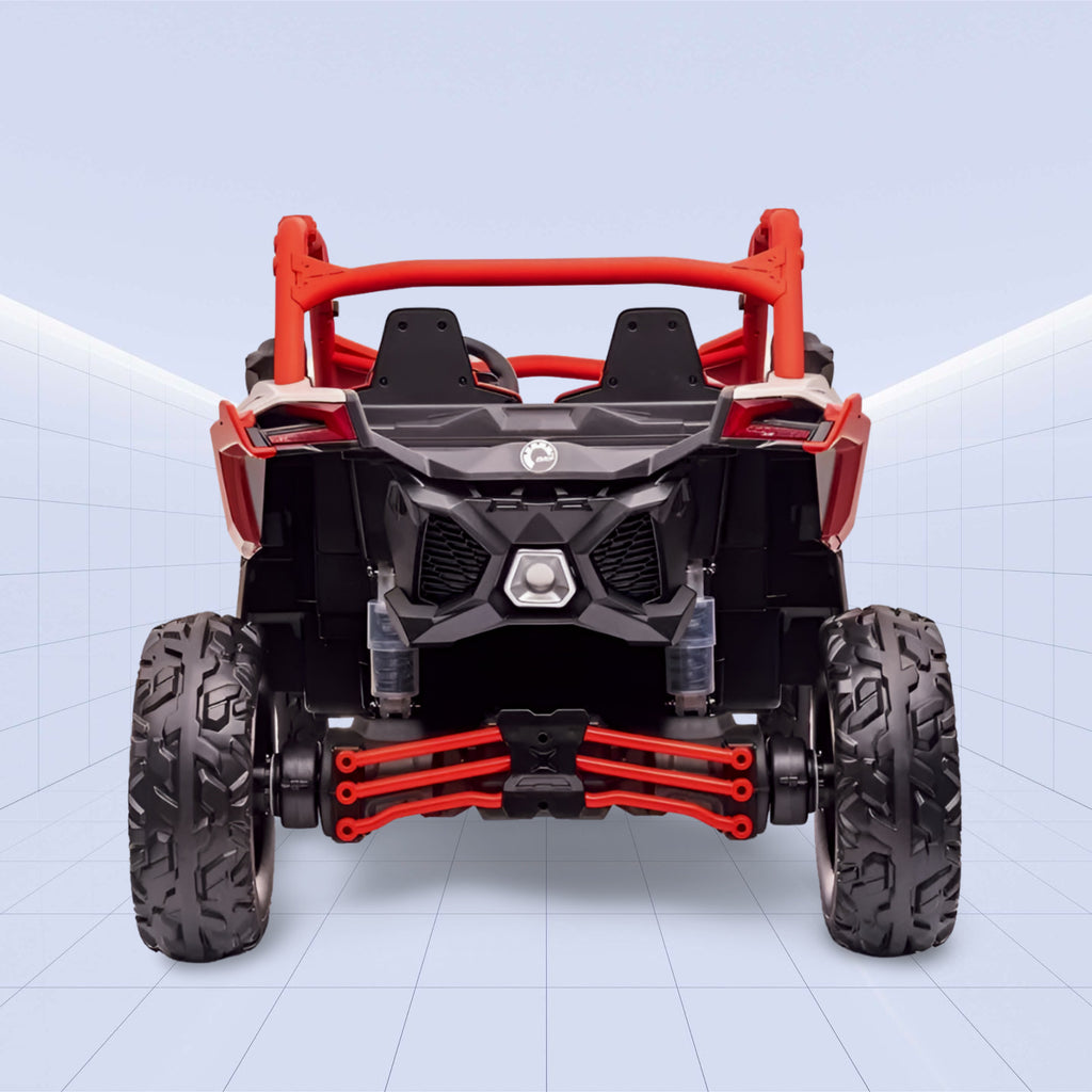 24V Electric Off-Road Ride-On Buggy for Kids - Realistic Can-Am Design (RED)