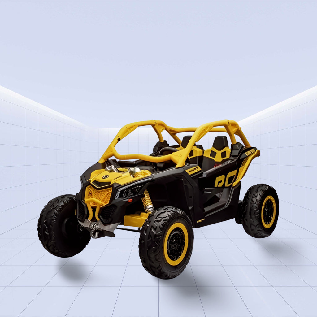 24V Electric Off-Road Ride-On Buggy for Kids - Realistic Can-Am Design (YELLOW)