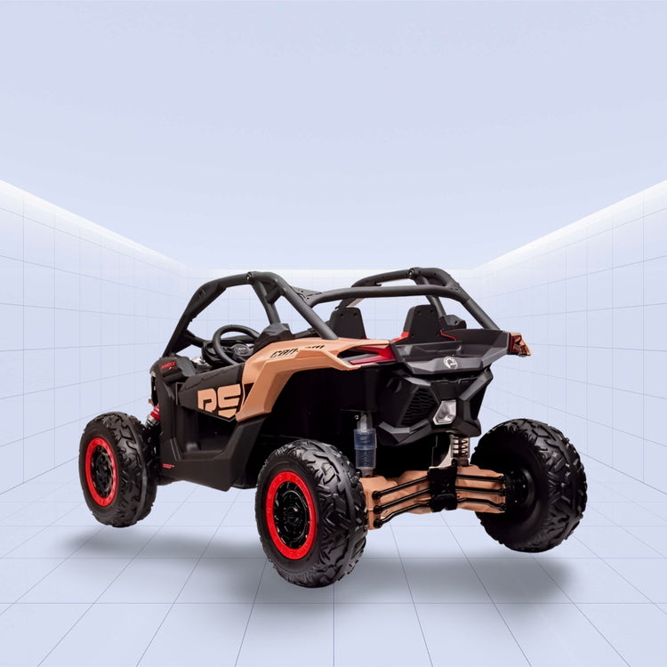 24V Electric Off-Road Ride-On Buggy for Kids - Realistic Can-Am Design (BLACK)