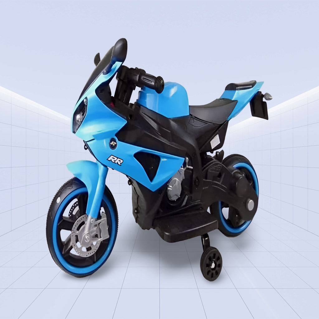 High-Performance Sports Style Kids Electric Motorcycle 12V (BLUE)