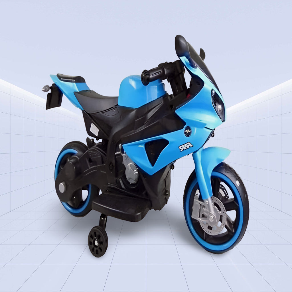 High-Performance Sports Style Kids Electric Motorcycle 12V (BLUE)