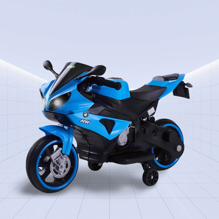 High-Performance Sports Style Kids Electric Motorcycle 12V (BLUE)