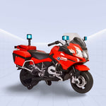 12V Licenced BMW Police Patrol Kids Electric Motorcycle with Lights and Siren (RED)