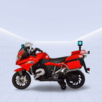 12V Licenced BMW Police Patrol Kids Electric Motorcycle with Lights and Siren (RED)