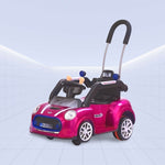 Stylish Ride-On Car for Kids: Electric and Push Modes with Remote Control (PINK)