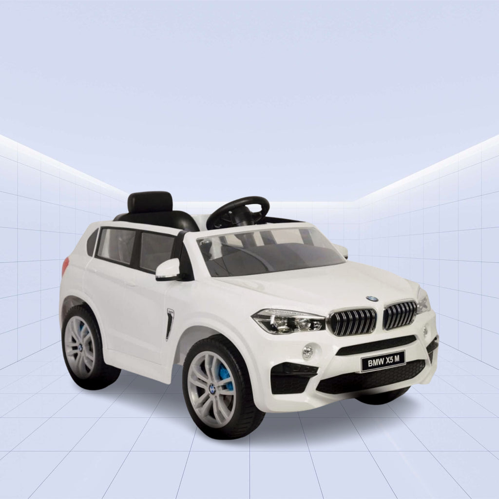 12V "Drive Like a Pro: Licensed BMW X5M Electric Car for Kids" (WHITE)