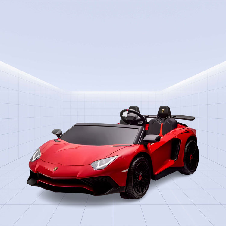 24V- Lamborghini Aventador SV Ride On Sport Car (RED)