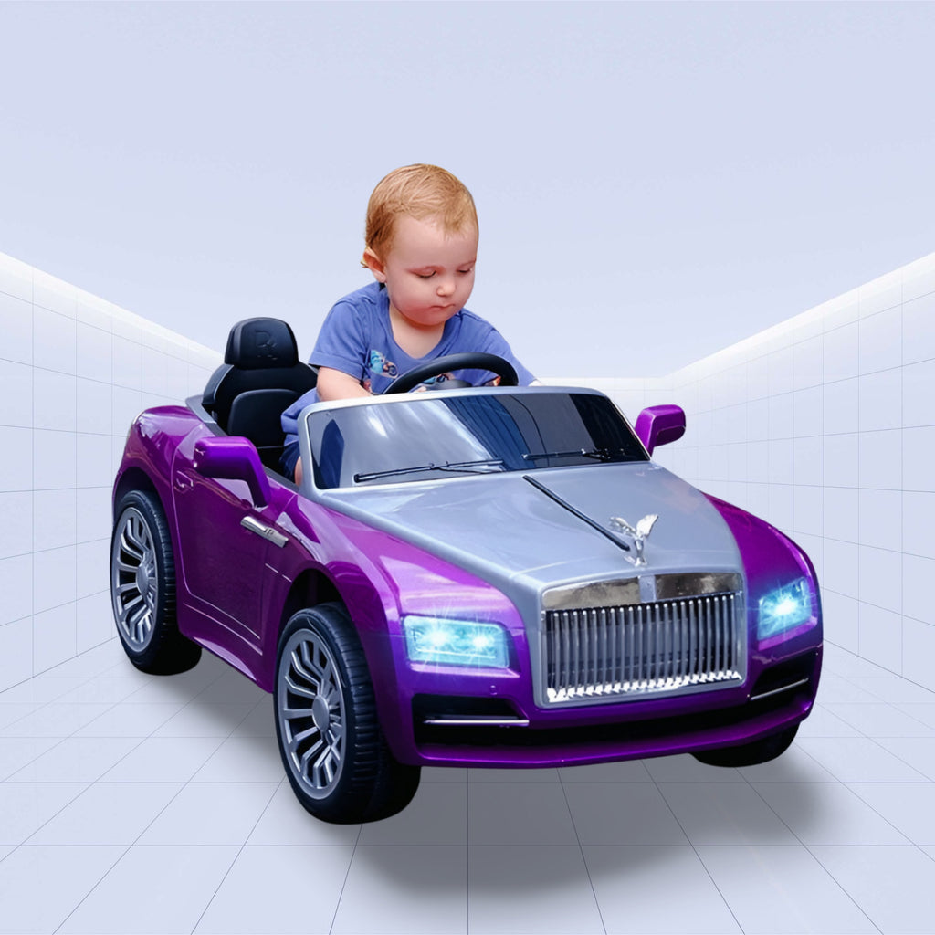 Mini Rolls-Royce 12V Ride-On – Drive in Ultimate Elegance (PURPLE)